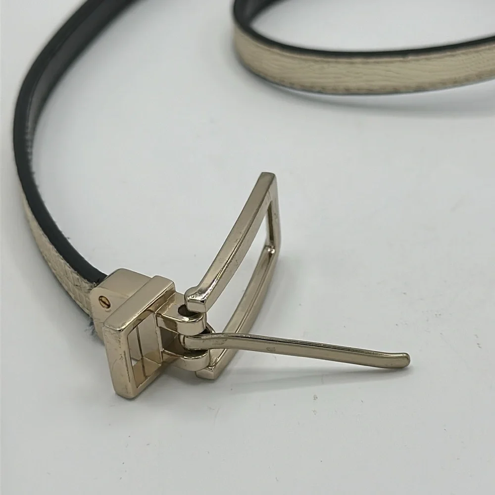 Express thin metallic belt, size M
